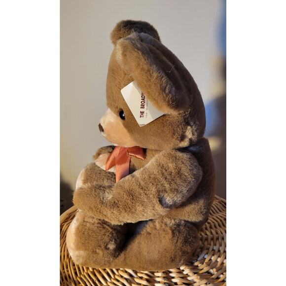 Vintage Teddy Bear Brown The Broadway Your Neighborhood Store With Tag Jointed - Picture 4 of 6
